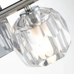 Elstead Wandleuchte Regalia 2-flammig chrom poliert Kristallglas