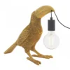 ENDON 95077 Toco Toucan Tischleuchte 1-flammig Gold-Vintage Schwarz matt