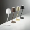 Fabas Luce 3679-30-361 Akku Tischleuchte Judy rostbraun 3000K dimmbar