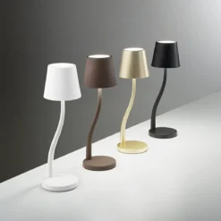 Fabas Luce 3679-30-361 Akku Tischleuchte Judy rostbraun 3000K dimmbar