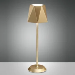 Fabas Luce 3678-30-189 Akku Tischleuchte Katy gold 3000K dimmbar