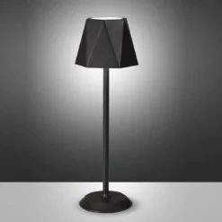 Fabas Luce 3678-30-101 Akku Tischleuchte Katy schwarz 3000K dimmbar