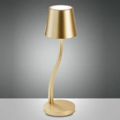 Fabas Luce 3679-30-189 Akku Tischleuchte Judy gold 3000K dimmbar
