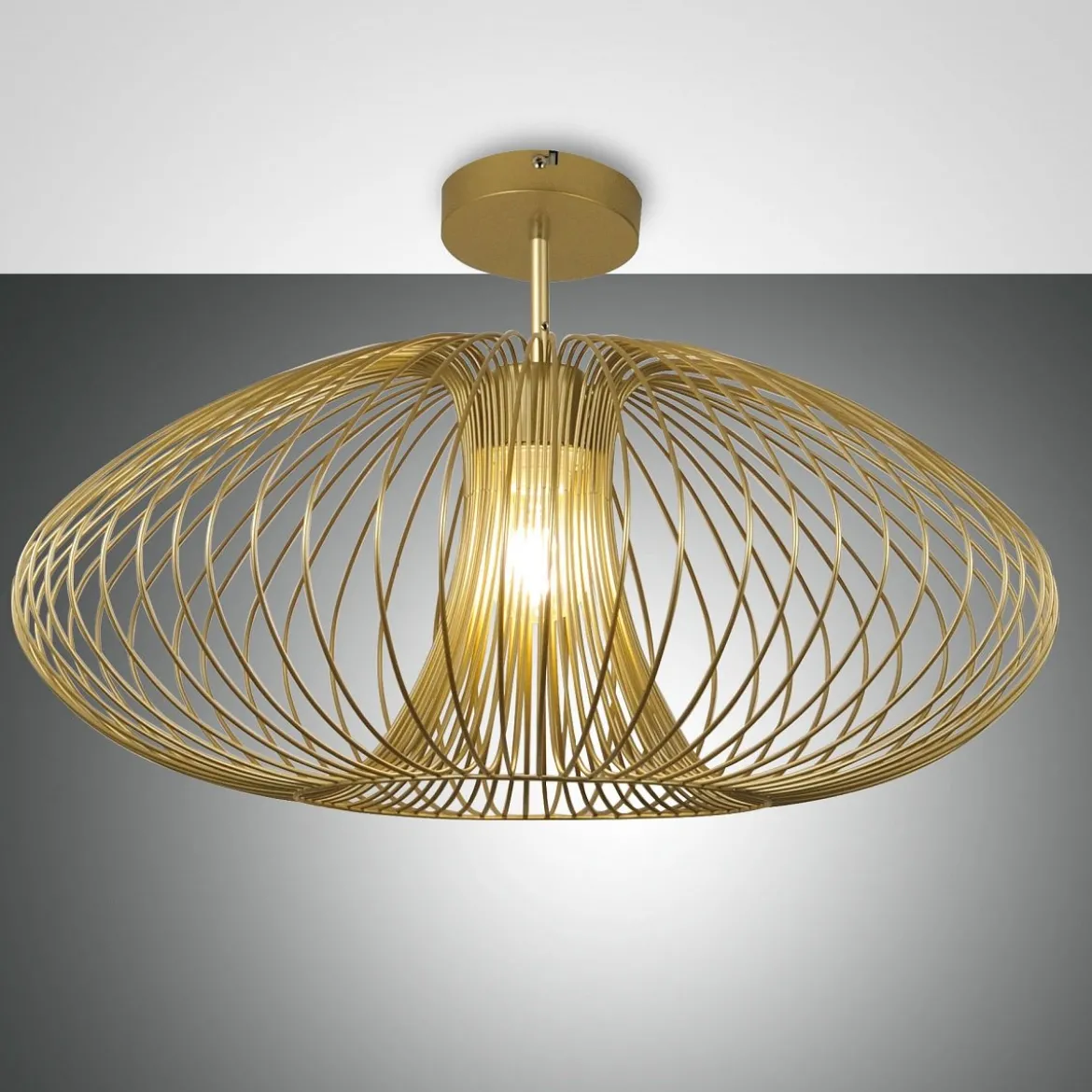 Fabas Luce 3706-65-225 Deckenleuchte Fassa 60cm gold E27