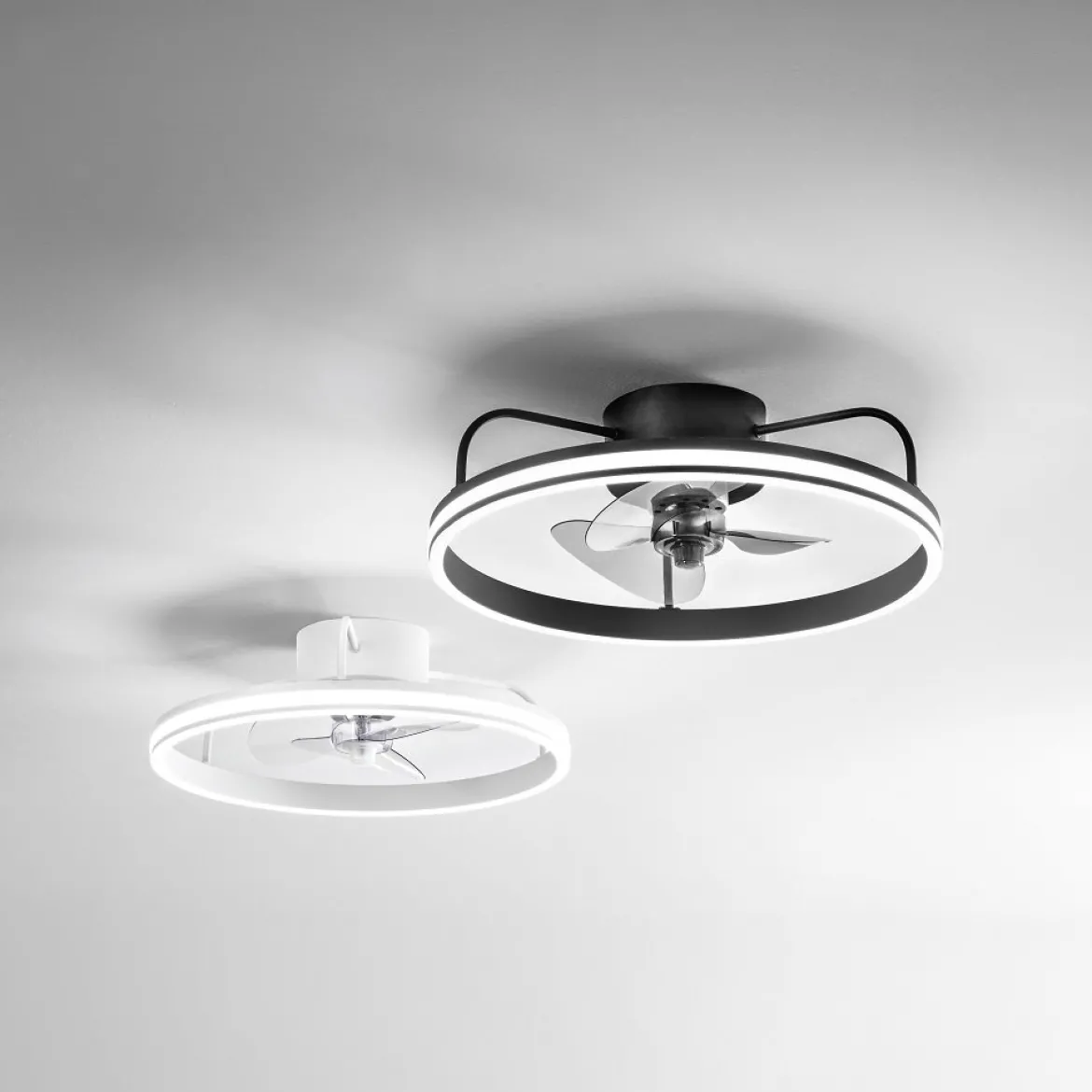 Fabas Luce 3709-65-101 Deckenleuchte Relais Ventilator schwarz dimmbar