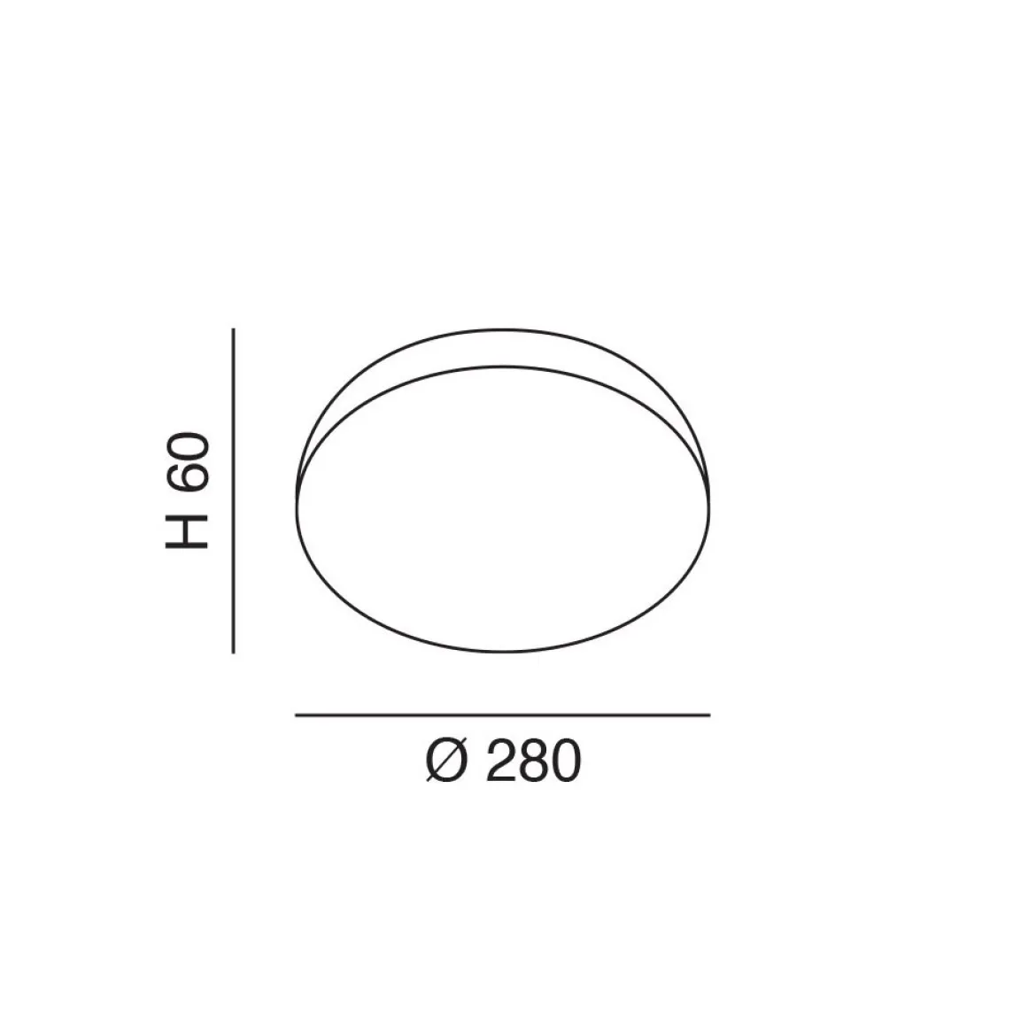 FABAS LUCE 3525-61-102 Deckenleuchte Trigo weiss 28cm IP65