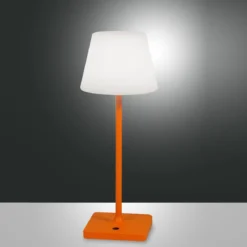Fabas Luce 3701-30-170 LED Akku Tischleuchte Adam orange 3000K dimmbar