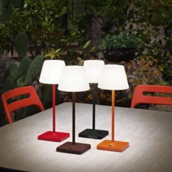 Fabas Luce 3701-30-170 LED Akku Tischleuchte Adam orange 3000K dimmbar