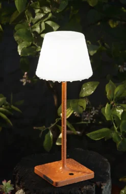 Fabas Luce 3701-30-170 LED Akku Tischleuchte Adam orange 3000K dimmbar