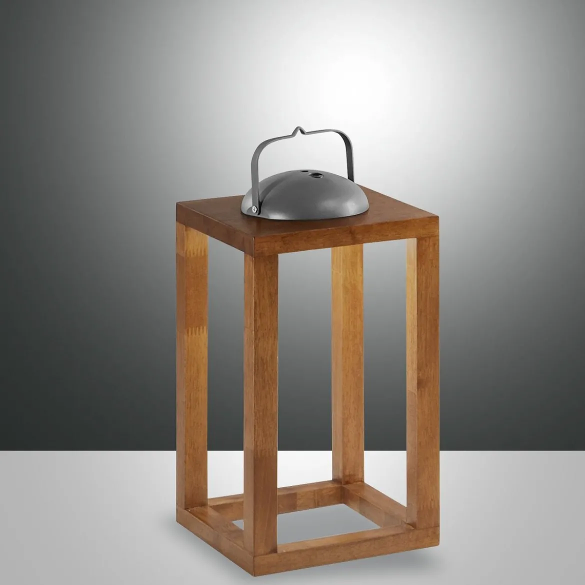Fabas Luce 3738-30-130 LED Akku Tischleuchte Blend walnussfarben 41cm dimmbar