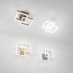 Fabas Luce 3394-28-282 LED Deckenleuchte Bard 29x29cm anthrazit 3000K dimmbar