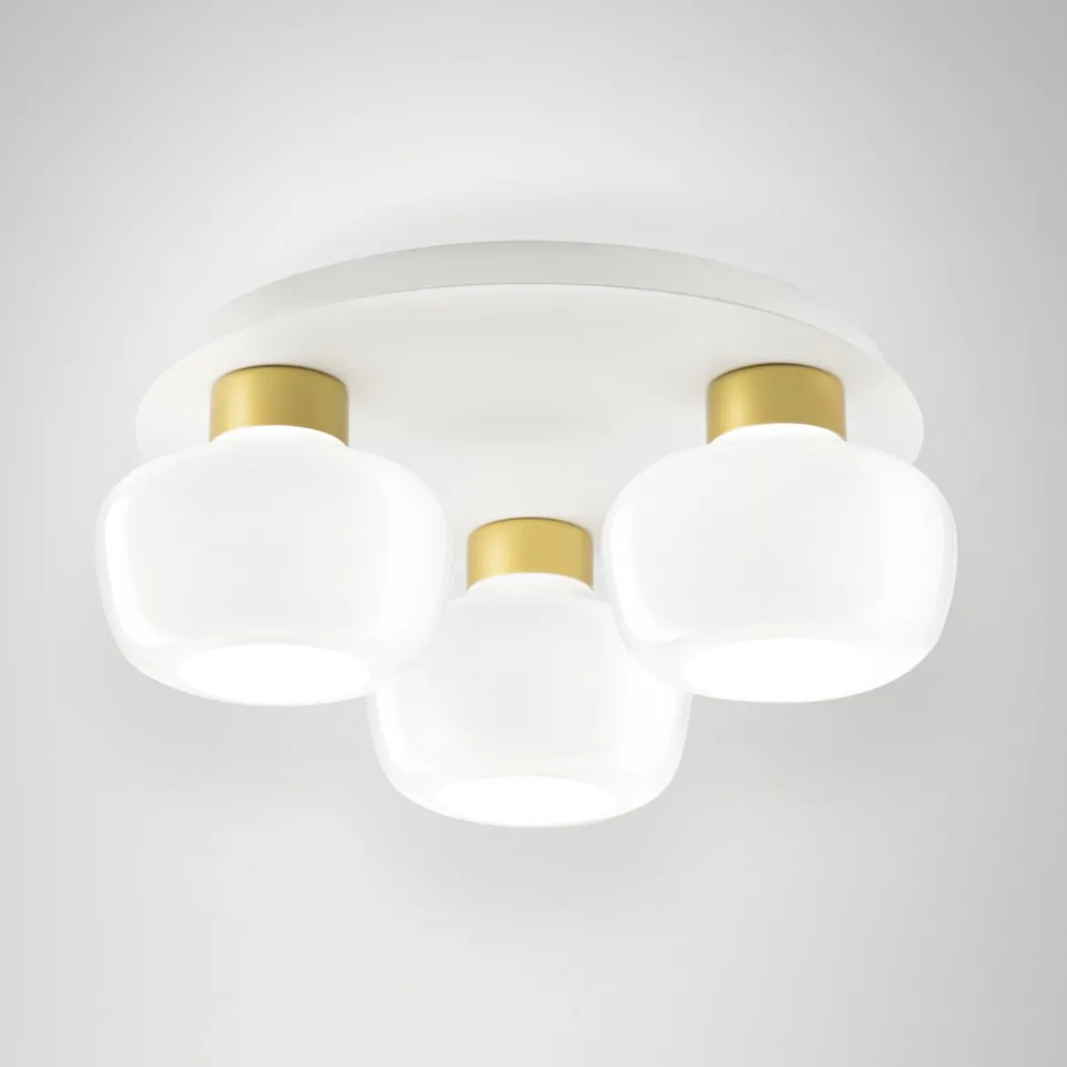 Fabas Luce 3767-65-102 LED Deckenleuchte Kino 3-flammig weiß