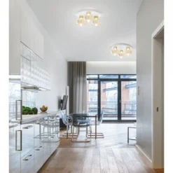 Fabas Luce 3767-65-365 LED Deckenleuchte Kino 3-flammig cognac