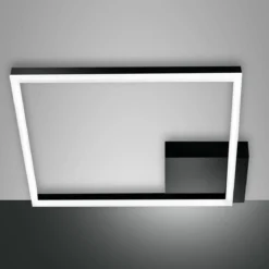 Fabas Luce 3394-61-101 LED Deckenleuchte Bard 45x45cm schwarz 3000K dimmbar