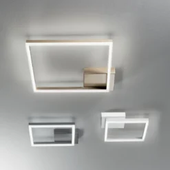 Fabas Luce 3394-62-282 LED Deckenleuchte Bard 45x45cm 4000K anthrazit