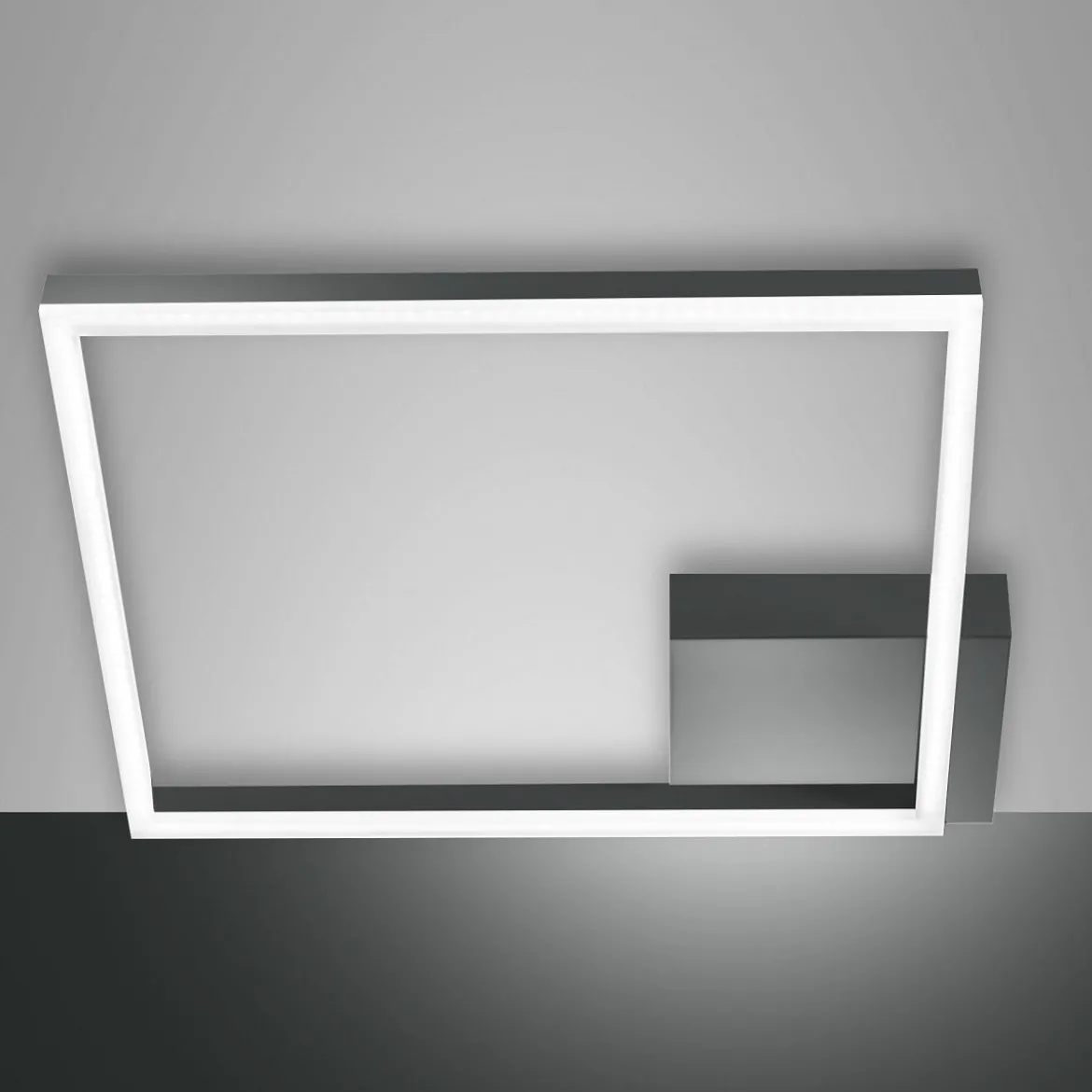 Fabas Luce 3394-62-282 LED Deckenleuchte Bard 45x45cm 4000K anthrazit
