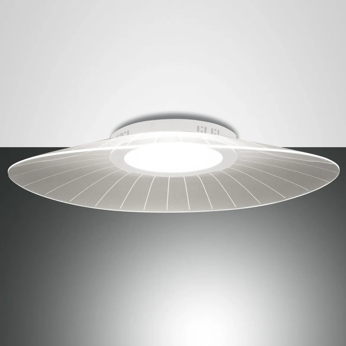 Fabas Luce 3625-65-102 LED Deckenleuchte Vela 78cm weiss 3000K