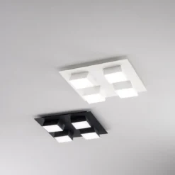 Fabas Luce 3601-84-102 LED Deckenleuchte Lucas weiß 35x35cm