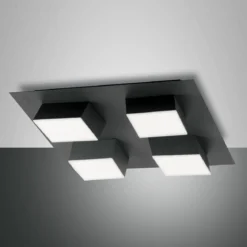 Fabas Luce 3601-84-282 LED Deckenleuchte Lucas anthrazit 35x35cm