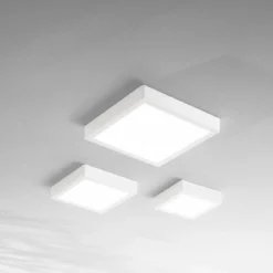 Fabas Luce 6577-64-254 LED Deckenleuchte Gian quadratisch 24x24cm weiß 3000K IP54