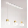 Fabas Luce 3767-48-102 LED Pendelleuchte Kino 3-flammig in Linie weiß