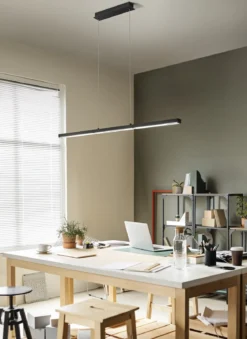 Fabas Luce 3712-45-101 LED Pendelleuchte Ling schwarz 3000K dimmbar