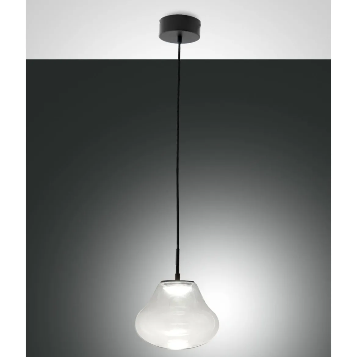 Fabas Luce 3774-40-241 LED Pendelleuchte Deva 25cm Transparent dimmbar
