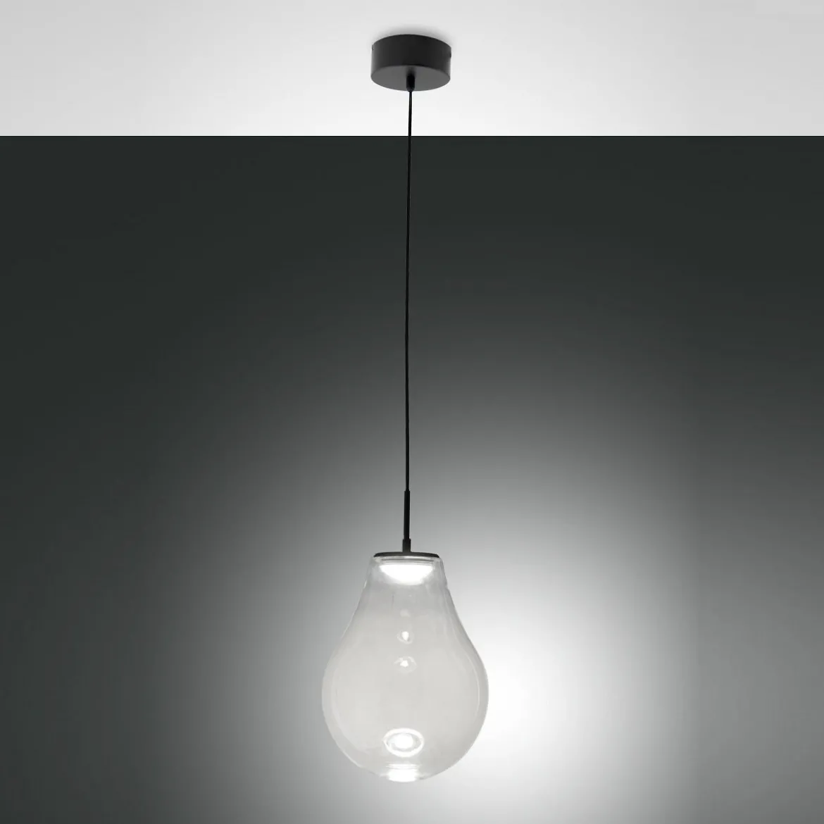 Fabas Luce 3772-40-241 LED Pendelleuchte Noa 1-flammig Transparent
