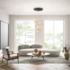 Fabas Luce 3774-47-125 LED Pendelleuchte Deva 3-flammig Amber dimmbar