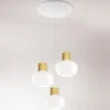 Fabas Luce 3767-47-102 LED Pendelleuchte Kino 3-flammig weiß
