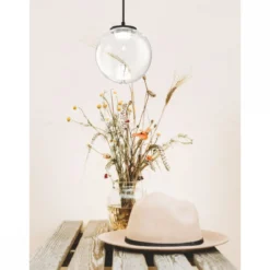 Fabas Luce 3770-40-372 LED Pendelleuchte Ariel 1-flammig 15cm transparent 3 Step Dim
