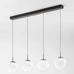 Fabas Luce 3770-48-372 LED Pendelleuchte Ariel 4-flammig transparent 3 Step Dim