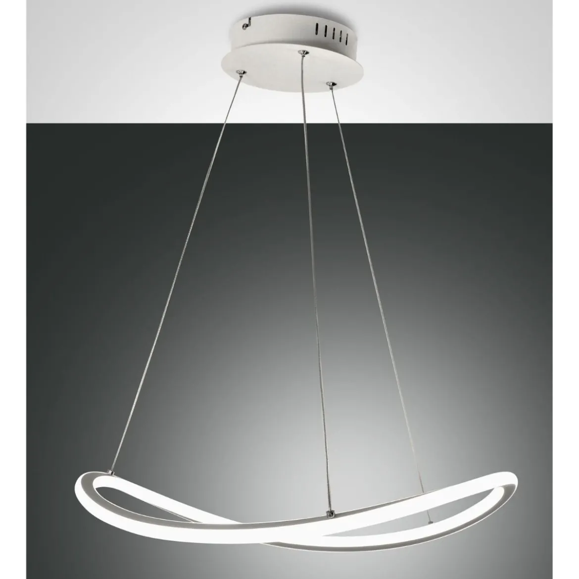 Fabas Luce 3711-41-102 LED Pendelleuchte Tirreno weiß 50cm 3000K