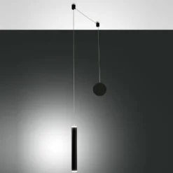Fabas Luce 3685-41-101 LED Pendelleuchte Prado 1-flammig schwarz 4cm