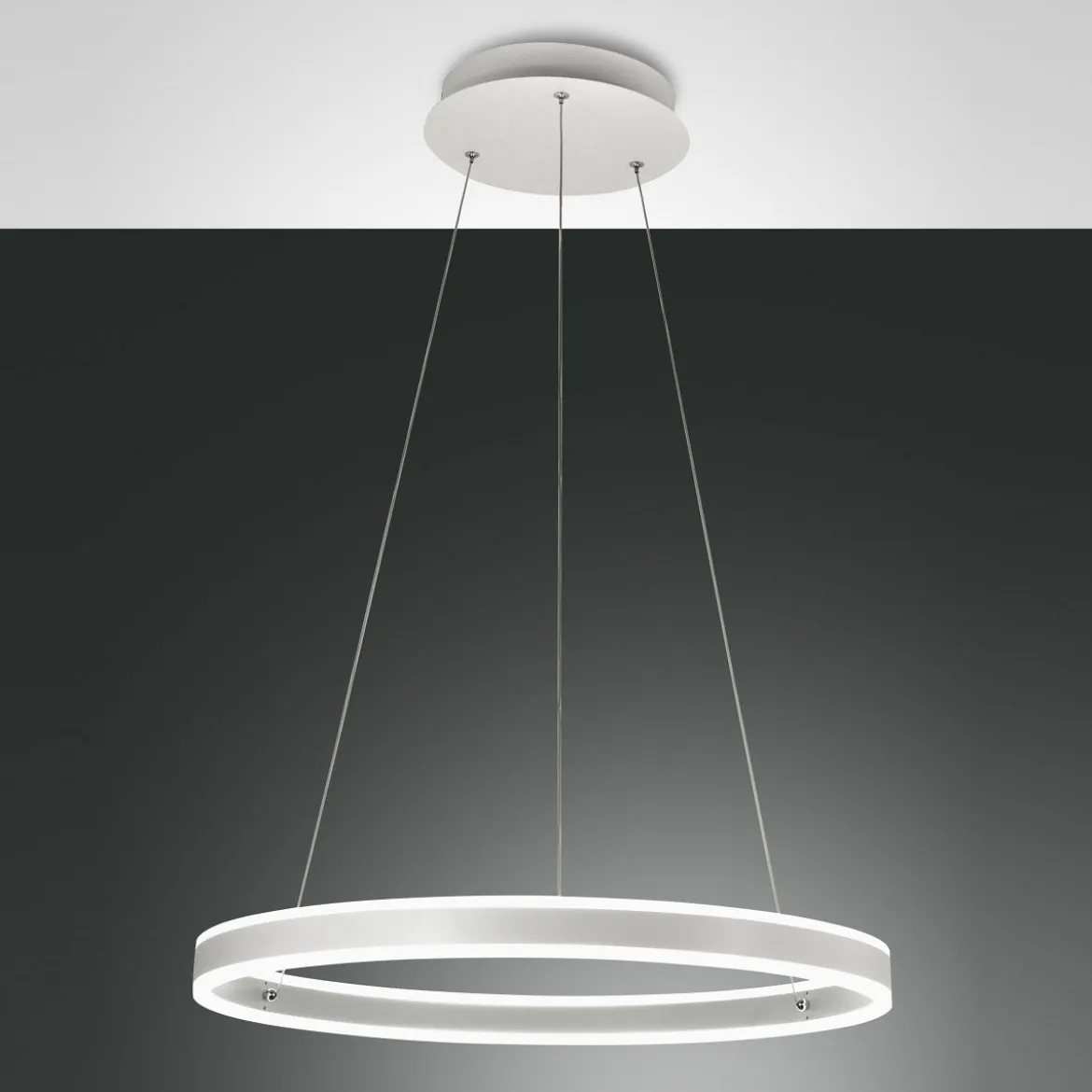 Fabas Luce 3743-40-102 LED Pendelleuchte Palau weiss 60cm