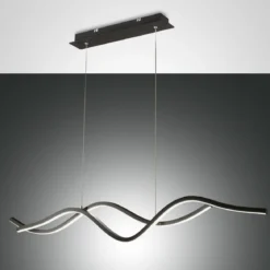 Fabas Luce 3666-45-101 LED Pendelleuchte Sinuo schwarz 3-Step dimmbar
