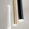 Fabas Luce 3685-40-209 LED Pendelleuchte Prado 1-flammig schwarz messing 16cm