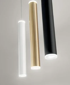 Fabas Luce 3685-40-209 LED Pendelleuchte Prado 1-flammig schwarz messing 16cm