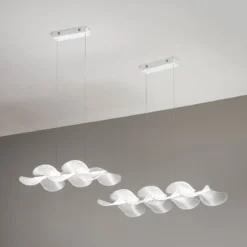 Fabas Luce 3626-46-102 LED Pendelleuchte Sylvie 58cm weiß dimmbar