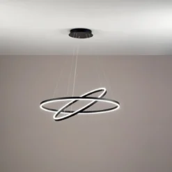 Fabas Luce 3508-48-101 LED Pendelleuchte Giotto 2-flammig 80cm schwarz