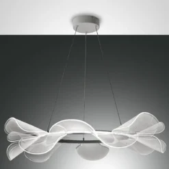 Fabas Luce 3626-45-102 LED Pendelleuchte Sylvie 72cm weiß dimmbar