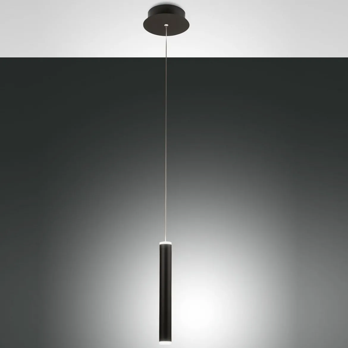 Fabas Luce 3685-40-101 LED Pendelleuchte Prado 1-flammig schwarz 16cm