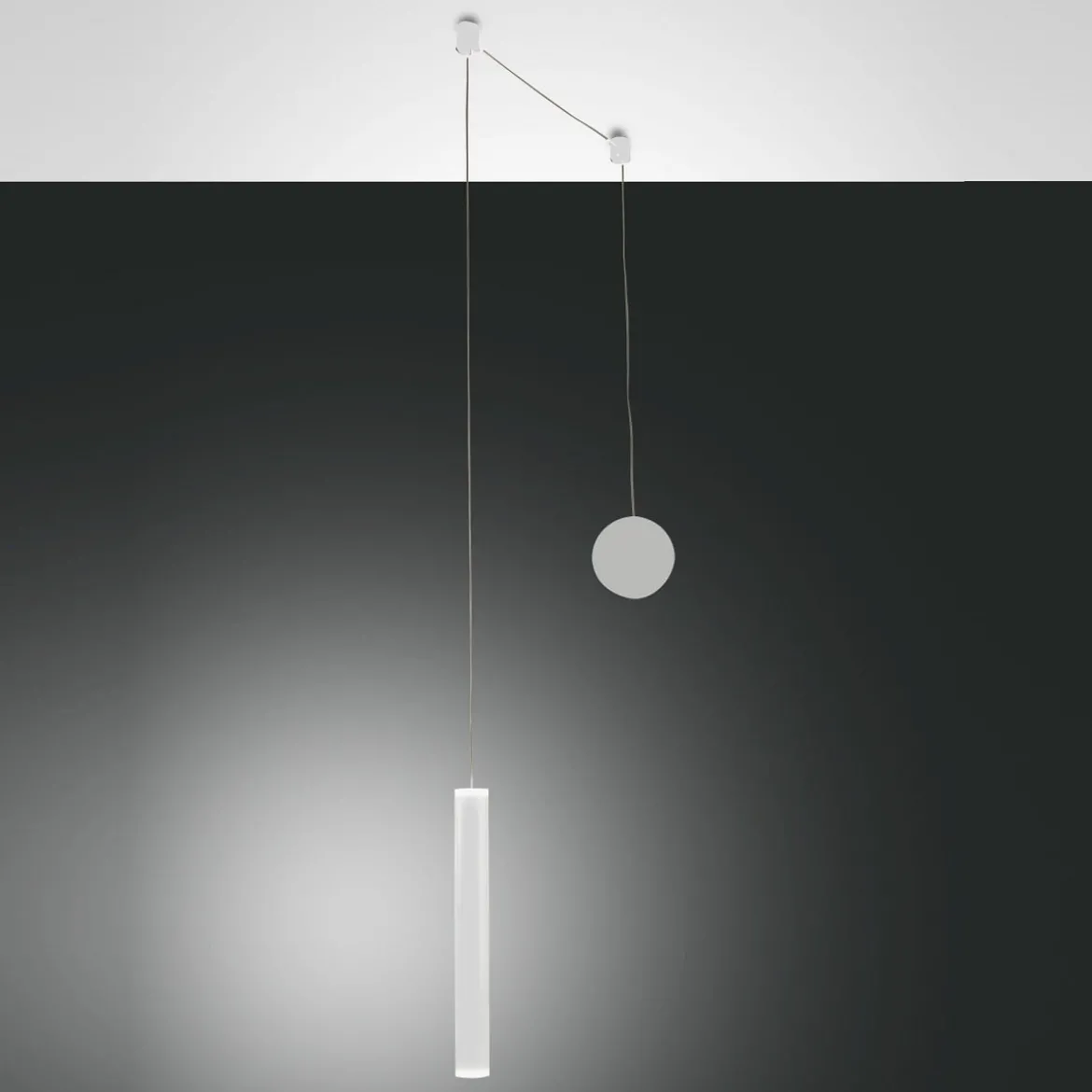 Fabas Luce 3685-41-102 LED Pendelleuchte Prado 1-flammig weiss 4cm
