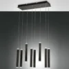 Fabas Luce 3685-46-101 LED Pendelleuchte Prado 8-flammig schwarz