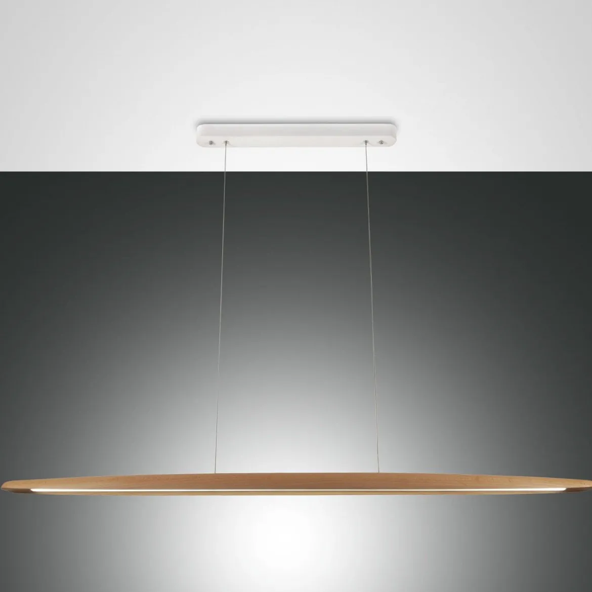 Fabas Luce 3676-45-215 LED Pendelleuchte Ribot eichenholz 130cm