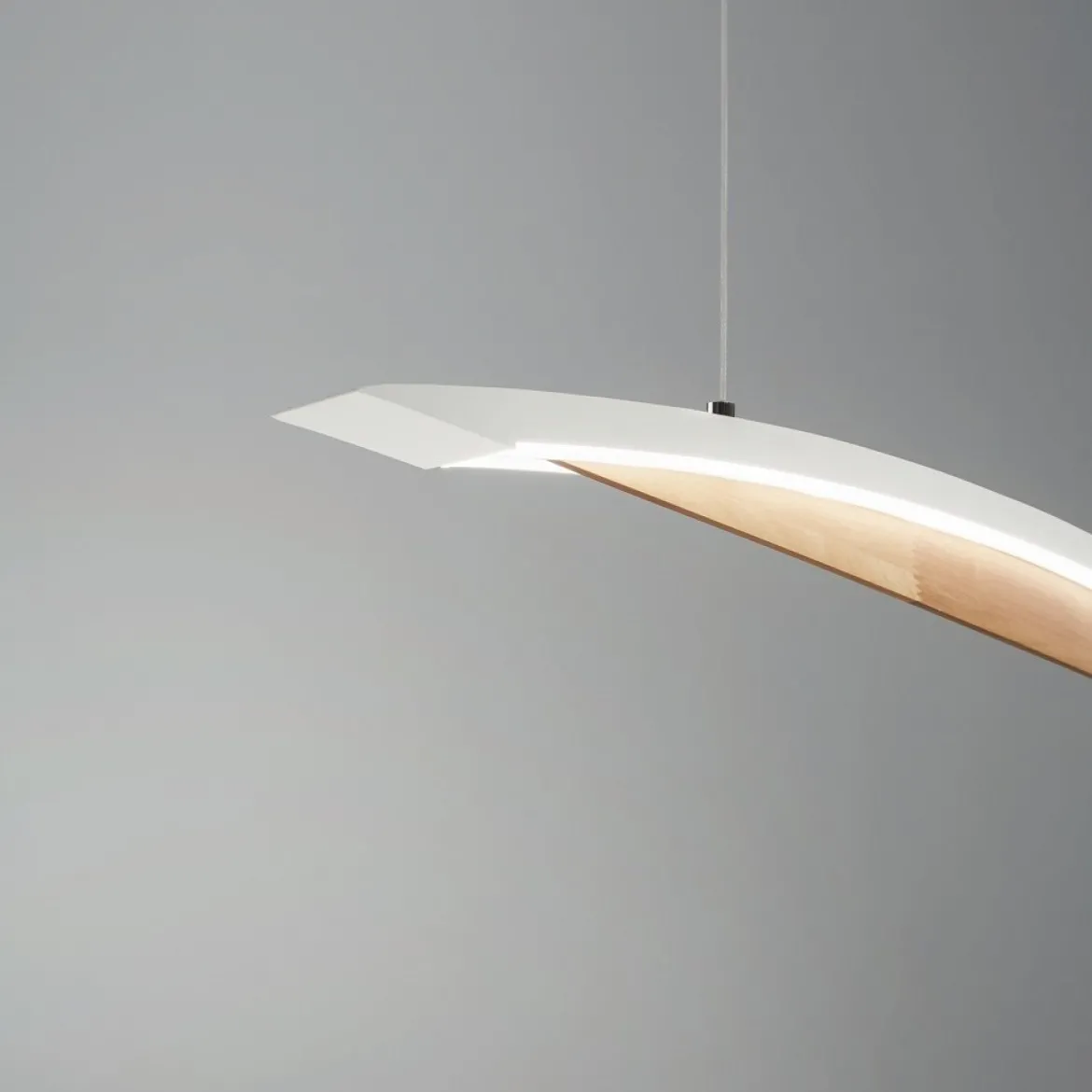 Fabas Luce 3697-40-102 LED Pendelleuchte Cordoba weiß holz 110cm