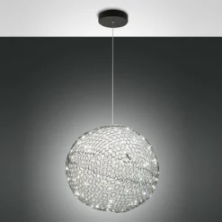 Fabas Luce 3693-45-101 LED Pendelleuchte Sumter rund 50cm schwarz
