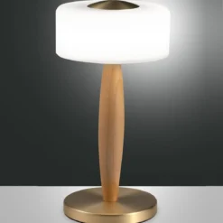 FABAS LUCE 3761-30-119 LED Tischleuchte Elea Messing satiniert