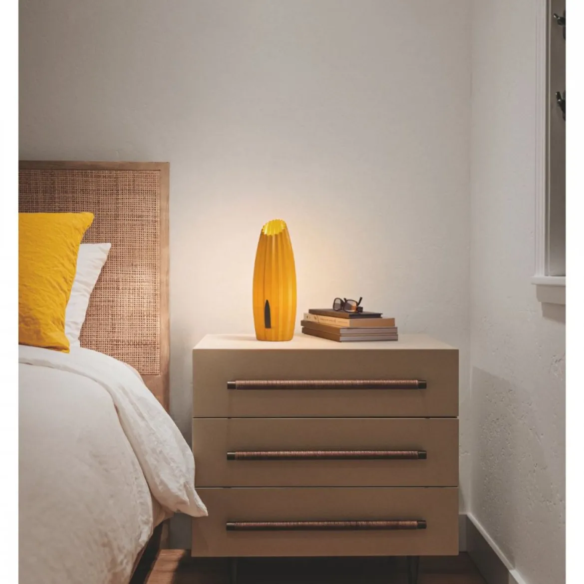 FABAS LUCE 3760-30-367 LED Tischleuchte Nadine Senffarben