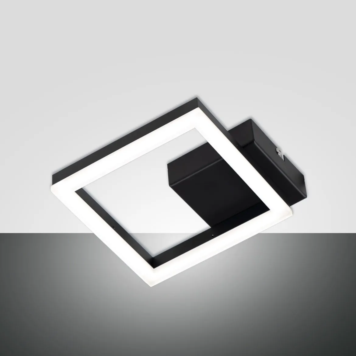 Fabas Luce 3394-24-101 LED Wandleuchte Bard 19x19cm 3000K schwarz